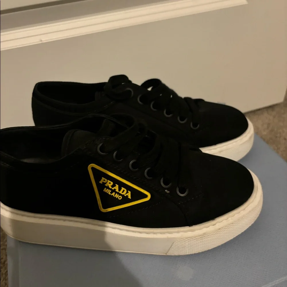 Prada Black and White Women's Sneakers